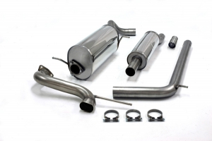 Sports exhaust for Audi A1 1.2 TSI ø 63.5mm with EC approval (no registration required) Stainless Steel
