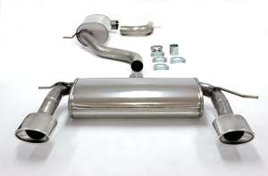 Exhaust system/Sports exhaust for Seat Leon 1P 2.0 TFSI TSI Cupra ø 76mm Duplex made of stainless steel with EC approval (no registration required)