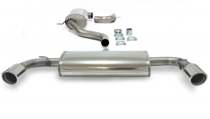 Sports Exhaust for Golf 6 GTI 2.0TSI 211PS ø 76mm Duplex with EC approval (no registration required)