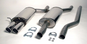 Exhaust system/Sport exhaust for Audi A4 B5 Quattro 1.8 1.8T 1.9TDI made of stainless steel with EC approval (no registration required)