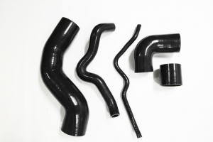 Silicone Hose Kit for Audi TT A3 8L 1.8T for turbocharger compressed air, 5-piece set, black.