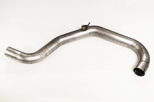 Intermediate silencer replacement pipe Racepipe ø 63.5mm for sports exhaust VAG A3 8P, Golf 5, 6 GTI 1.4 TSI Stainless Steel