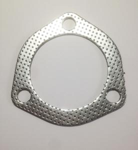 Exhaust gasket 3-hole ø 76mm, hole center distance measured 87mm