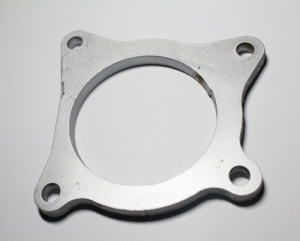 Exhaust manifold flange 2.0 TFSI made of steel ø 89mm for Audi A3 8P, Seat Leon Cupra R, Golf 5, 6 R GTI