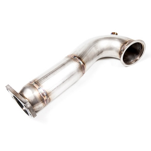 Downpipe für Abarth 500 Abarth Punto Evo 1.4T Multiair 16v ø 76mm mit 200 Zeller Metallkat ø 100mm - aus Edelstahl - EURO 6