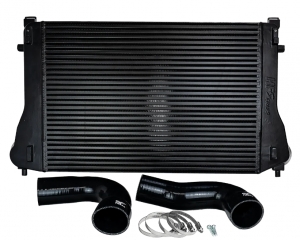 Intercooler kit for Audi A3 8V, Golf 7 GTI R, Seat Leon 5F Cupra, plug and play, including parts approval (§19.3).