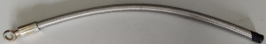 Steel flex water pipe approx. 60cm with M14 thread - other side open ø 12mm