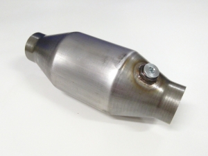 Sport cat / Racing cat 100 cells ø 120mm - L 300mm Stainless steel metal cat with lambda sensor connection - EURO3