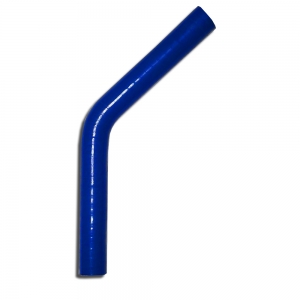 Silikonbogen 45° Grad 13mm innendurchmesser blau  L 100mm 3 lagig 4mm Wandstärke