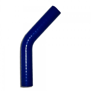 Silicone bend 45° degree 19mm inner diameter blue L 100mm 3-ply 4mm wall thickness