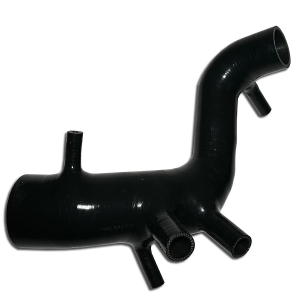 Silicone intake hose for Audi A3, Golf 4 1.8T 150-180PS black ø 50mm ID connection to turbo - ø 80mm ID to MAF