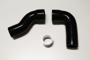 Black silicone hoses for upgraded intercooler 261004 for Golf 5, Golf 6 GTI