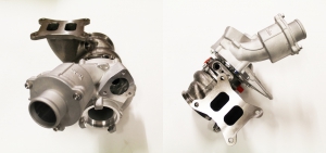 Turbolader upgrade bis 550PS für IS38 06K145722H für Audi S3 8P, Golf 7 R kugelgelagert 67,4>49,7mm - 57>51mm