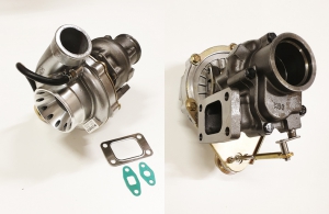 Turbocharger GTR-485 HF (GT3076, GT30) 485HP 360° race bearing with T3 flange and wastegate