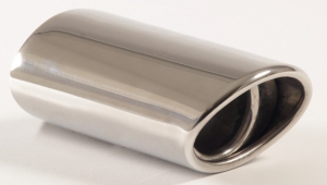 Tailpipe 36 - 75x100 oval beveled and flanged Stainless Steel