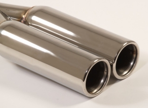 Exhaust tip 4 - 2x80mm round flared stainless steel