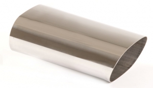 Tailpipe 70 - 75x135 sharp-edged chamfered stainless steel