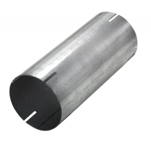 Stainless steel tube connector, inner ø 76mm, length 150mm