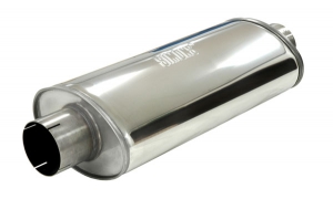 Universal Silencer Simons ø 89mm 3.5 oval 140x220mm L 500mm Stainless Steel