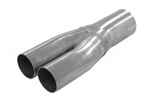 Stainless Steel Pipe Adapter Y-Piece 1x 76mm to 2x 63.5mm