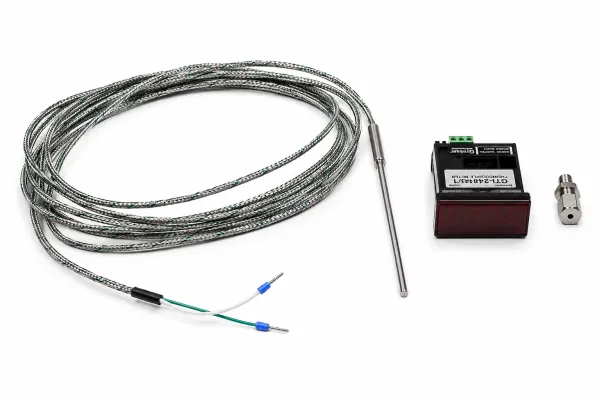 Abgastemperaturanzeige digital mit Zubehör bis 1200°C 3 Meter Kabel 3mm Sonde
