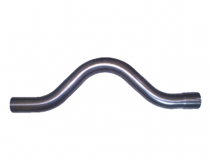Axle pipe bend ø 76mm 3 for exhaust 1.5mm wall thickness