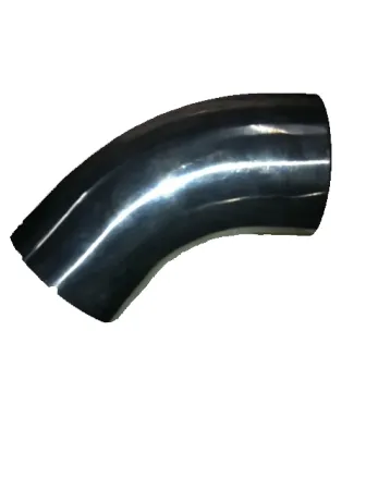 Alurohrbogen 45° ø 102mm -- 2mm Wandstärke schweißbar kurze Schenkellänge