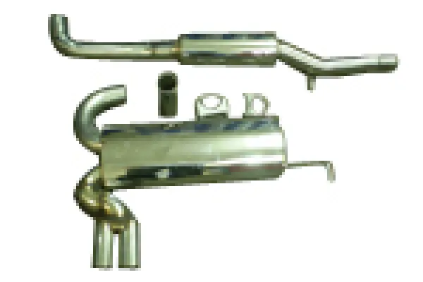 BullX Sportauspuff 76mm für Audi A3 8L Quattro S3 mit mit EG-Genehmigung (eintragungsfrei)