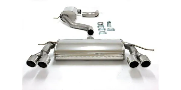 Edelstahl Sportauspuffanlage Duplex L+R 2x80 mm für VW Golf V 1.4TSi/1.4TSi GT EG-Genehmigung