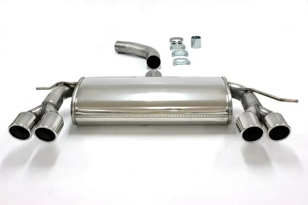 Edelstahl Sportendtopf Duplex L+R 2x80 mm für VW Golf V 1.4TSi/1.4TSi GT EG-Genehmigung