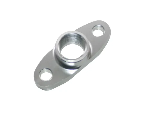 Flansch für Ölrücklauf für T3/T4 aus Alu 1/2 NPT + GT40 GT42
