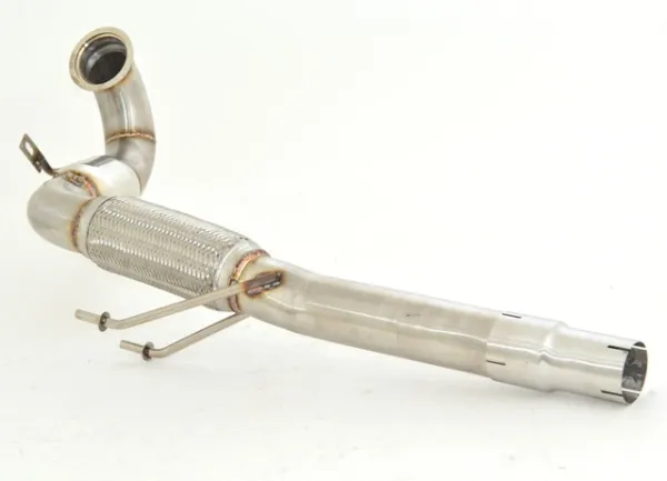 FMS Hosenrohr / Downpipe für Seat Leon III 5F, Skoda Octavia RS 5E, Golf 7 GTI 2.0 TFSI ø 76mm mit Sportkat Edelstahl mit Interlock Flexrohr
