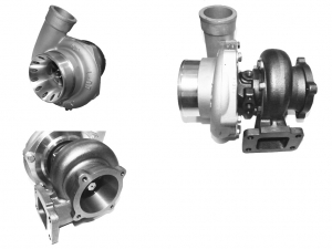 Turbolader GTR-650 HF (GT3582, GT35) 70A/R wassergekühlt 61,4mm - 82A/R 4-Bolt