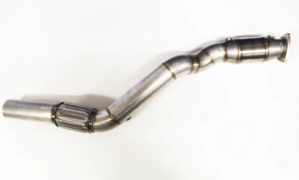 Hosenrohr Downpipe für Audi A4 B6, A6 C5 1.8T, Quattro ø 76mm 3" aus Edelstahl (ab Turbo) mit 200 Zellen Sportkat