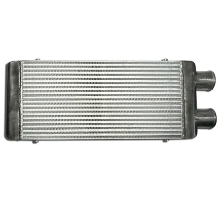 Ladeluftkühler 600x300x76mm Alu - 76mm Anschlüsse auf einer Seite intercooler