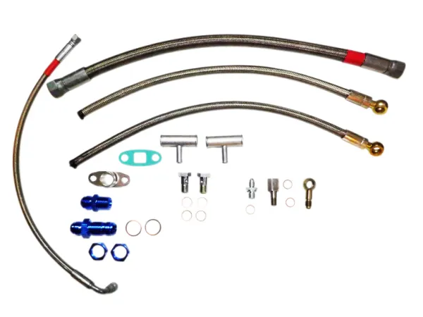 Öl und Wasseranschlusskit für VW 16v G60 Turbo gleitgelagerte Turbos GT25, T3/T4 T3