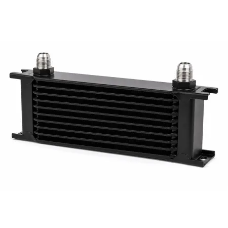 Ölkühler 10 Reihen 330x70x50mm - D10 Anschlüsse - schwarz