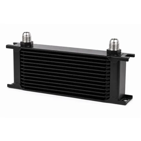 Ölkühler 13 Reihen 330x92x50mm - D08 Anschlüsse schwarz