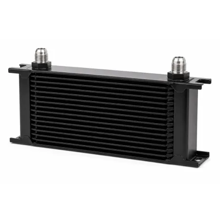 Ölkühler 19 Reihen 330x134x50mm - D10 Anschlüsse - schwarz