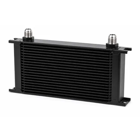 Ölkühler 25 Reihen 330x175x50mm - D08 Anschlüsse schwarz