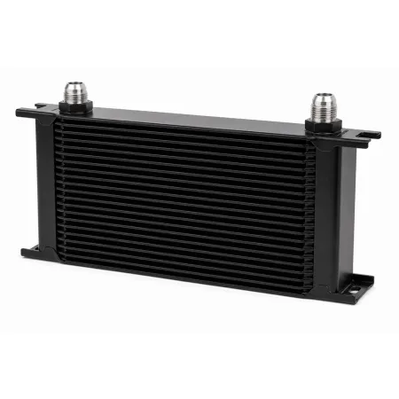 Ölkühler 28 Reihen 330x196x50mm - D08 Anschlüsse schwarz
