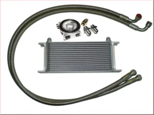 Ölkühlerkit komplett für Audi/VW 10 Reihen Ölkühler mit Thermostat