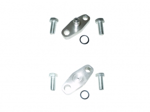 Flange for oil inlet for GTR Turbo with oil restrictor 0.9mm GT40+GT42