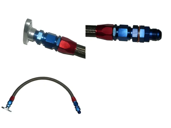 Ölrücklaufleitung ca. 50cm D10 Anschlüsse gerade gleitgelagerte Turbos