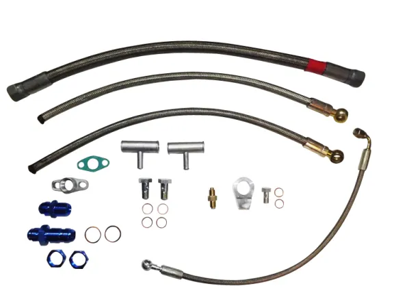 Öl- und Wasseranschluss kit für VR6 R32 Motoren für Garrett GT28 GT30 GT35 mit Abgang am Kettenspanner