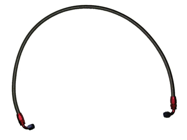 Ölzulaufleitung D04 7/16 UNF + Ringauge ø 12mm Anschlüssen 50cm PTFE Teflon