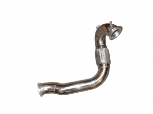 Downpipe Hosenrohr ø 76mm für Golf 4 R32 Turbo mit GT30 GT35 Turbo Edelstahl