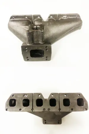 Rothe Turbokrümmer R32 V6 Golf 4 S3 Nickelguss T3 + T4 Flansch + 38mm S2 Turbo Krümmer geschlitzt