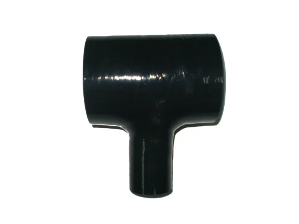 Silikon T-Stück 76>25mm innendurchmesser schwarz 4 lagig 5mm Wandstärke