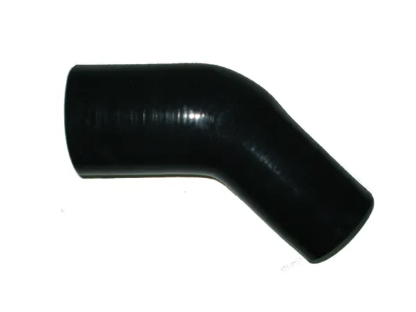 Silikonbogenreduzierer 45° Grad 16x13mm innendurchmesser schwarz L 100mm 3mm Wandstärke
